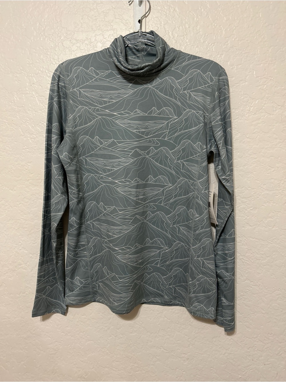 🧩Leapstride performance base layer long sleeve top mountain iceburg green M NEW - Picture 4 of 7